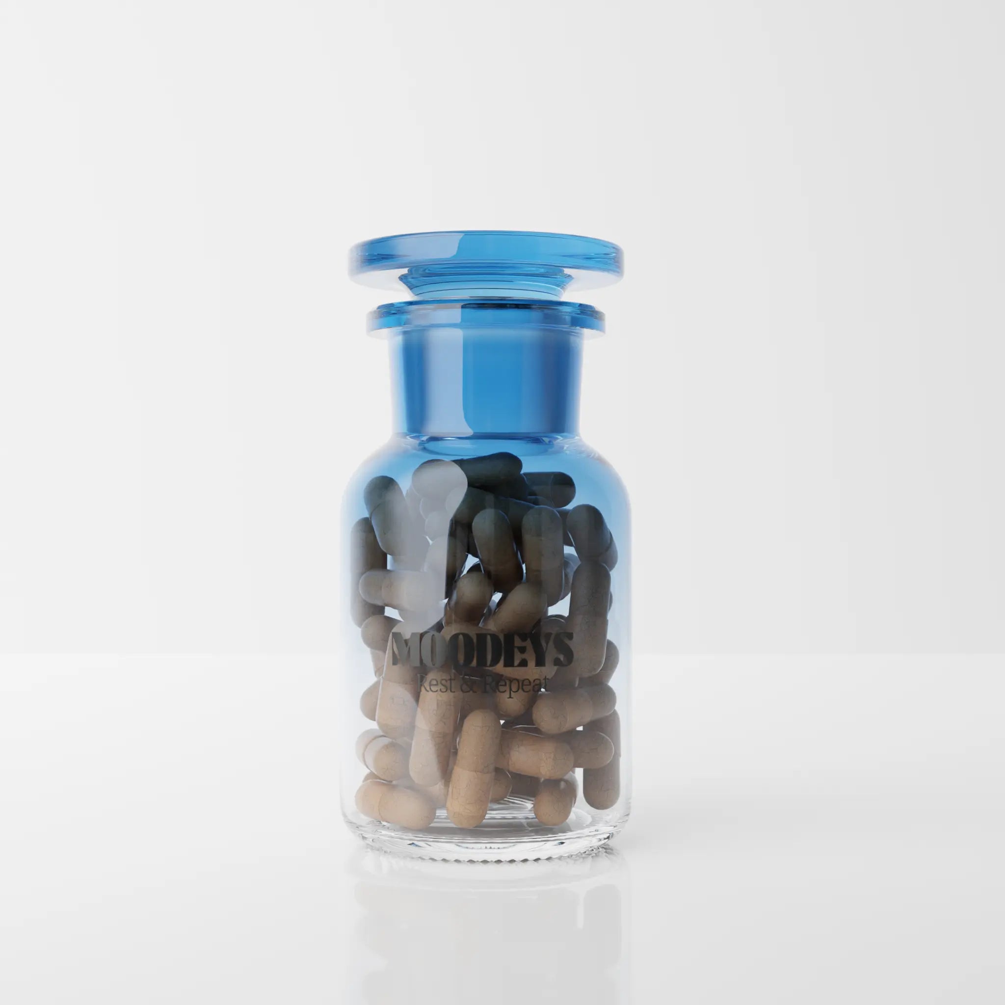 Moodeys' Rest & Repeat - Calming supplement bottle